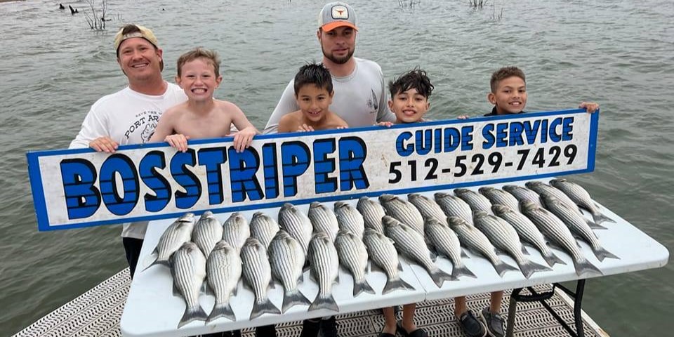 6 anglers fishing at Buchanan Dam
