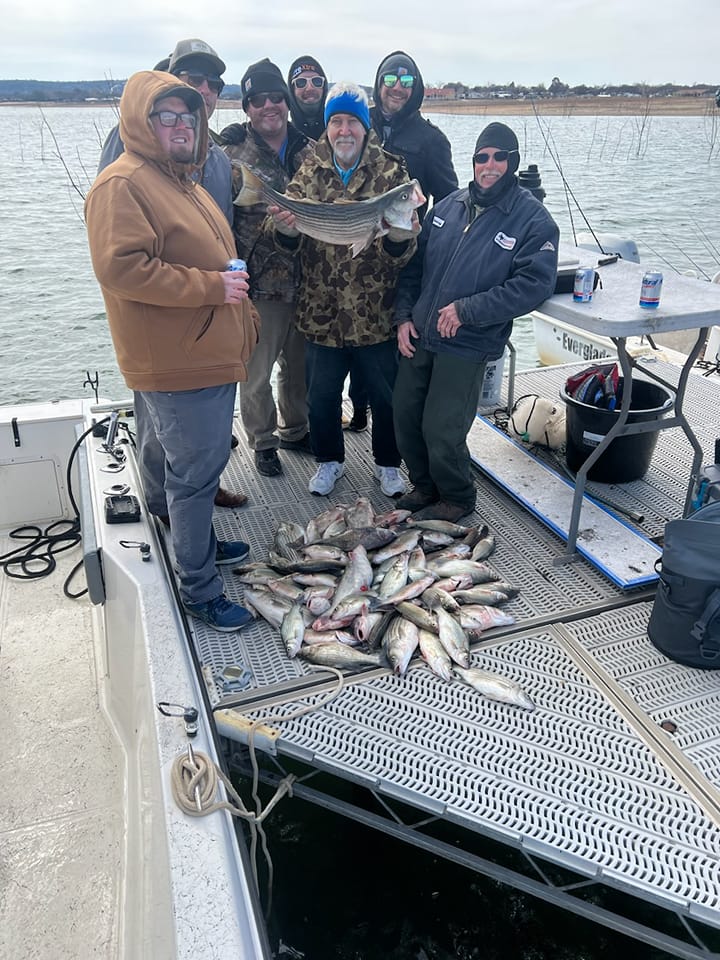 7 people fishing at Buchanan Dam