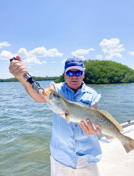 Spotted weakfish caught during fishing trip in Fort Myers