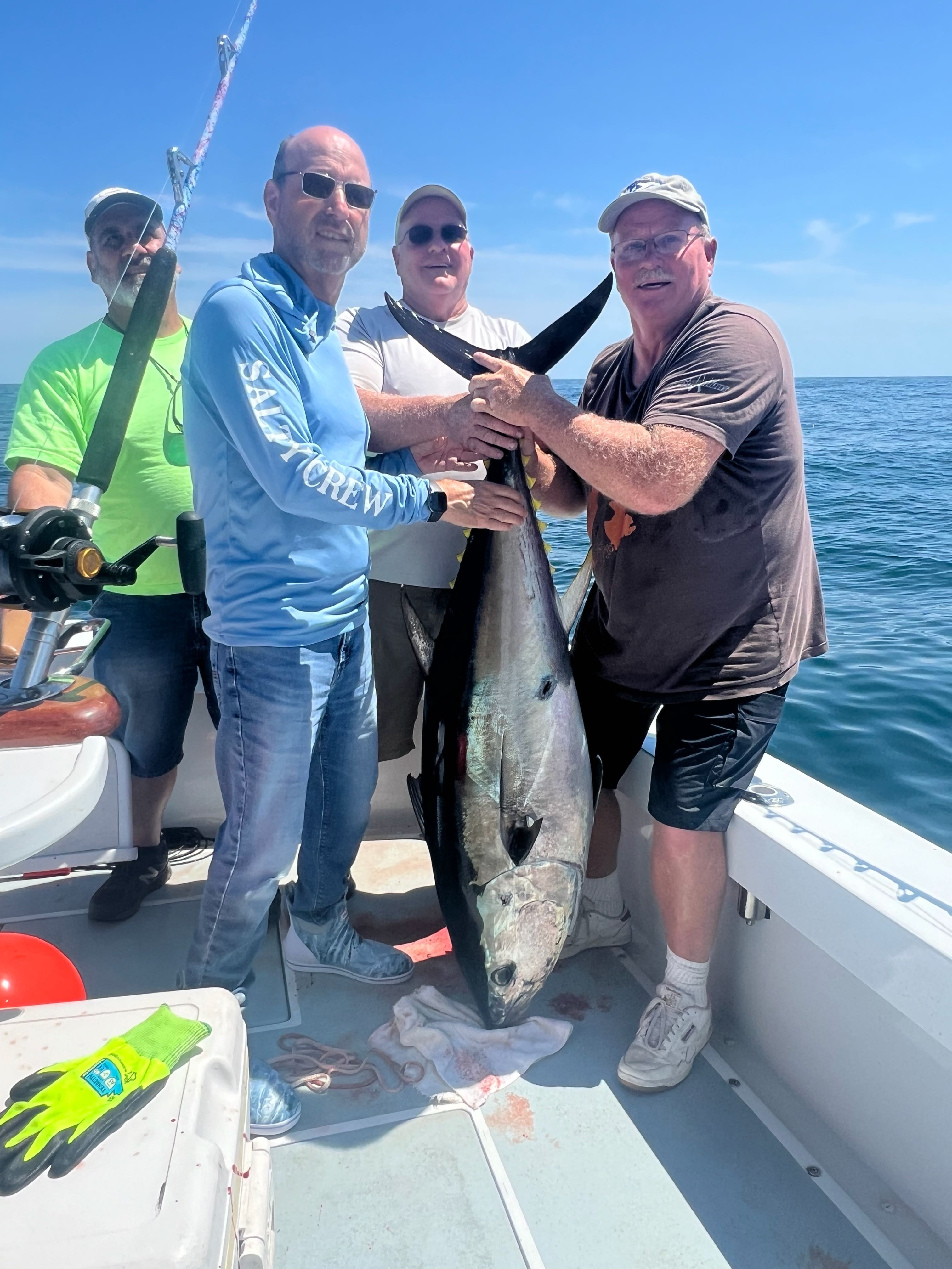 Blackfin tuna caught while fishing in Belmar