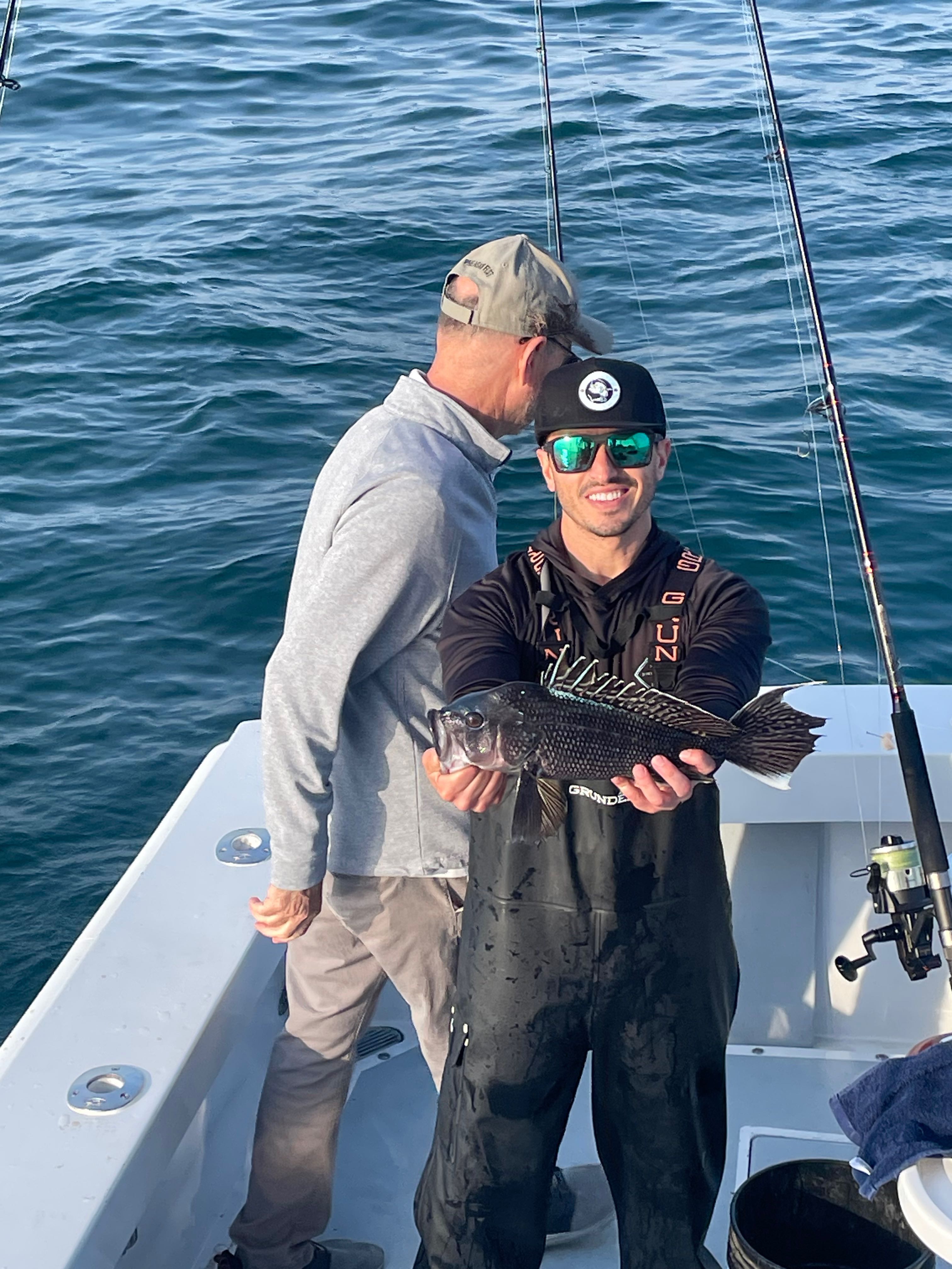 Sea Bass caught while fishing in NJ