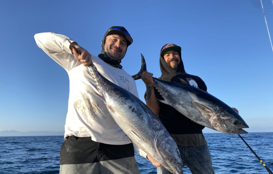 Two anglers fishing in San Diego
