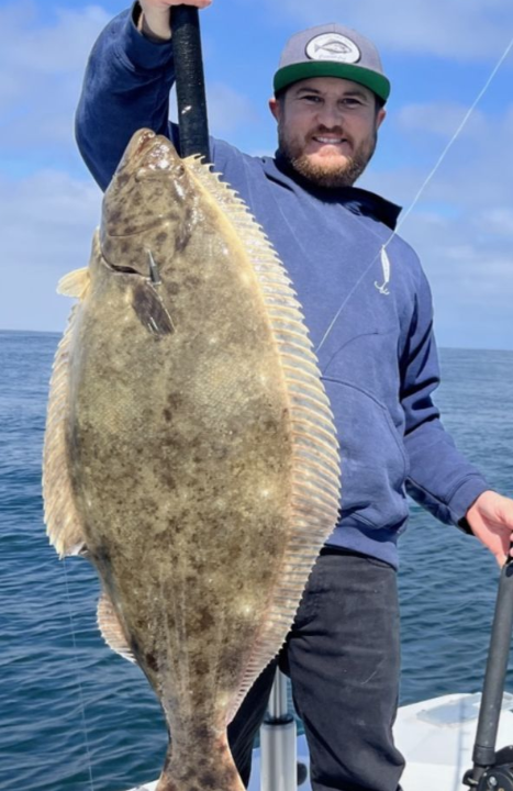 Catch of the day: a 29-inch European flounder in San Diego