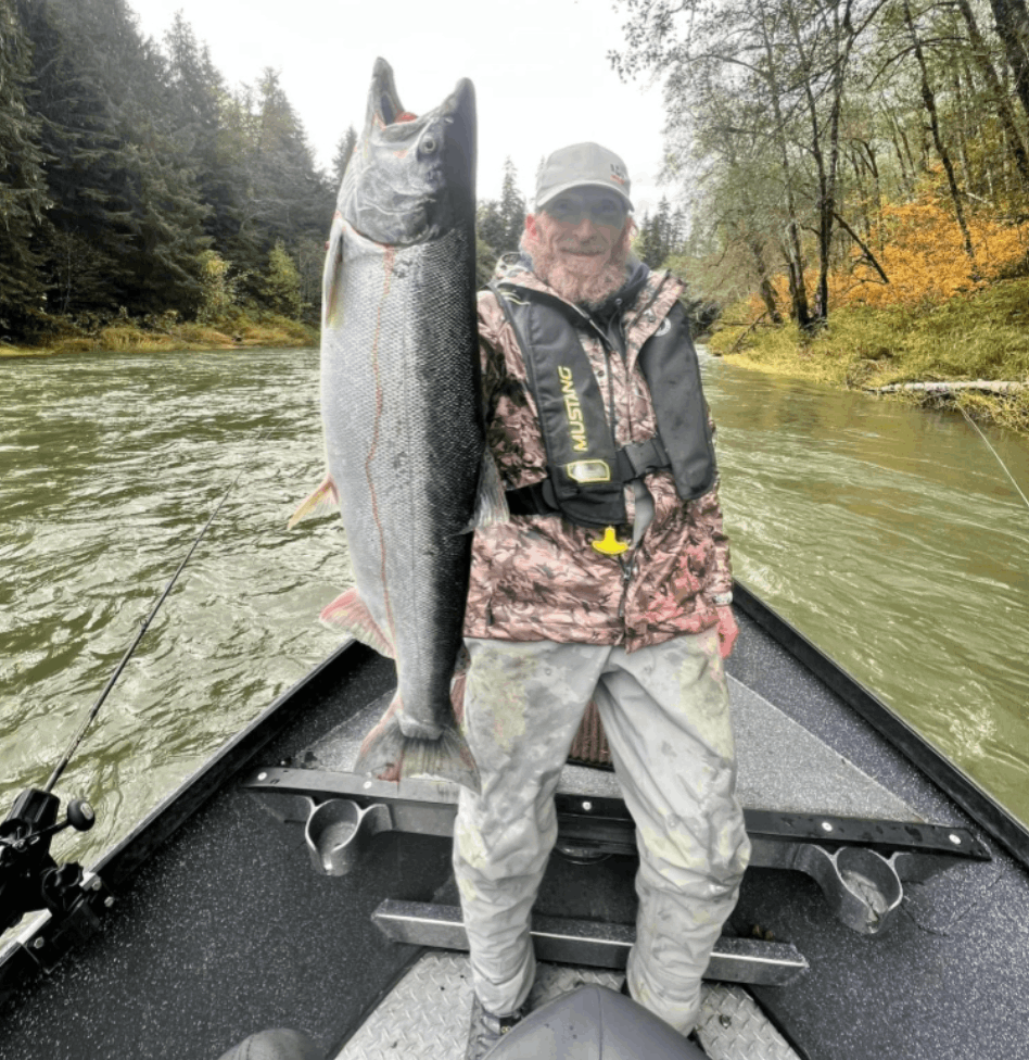 Angler with a 34-inch fish in WA