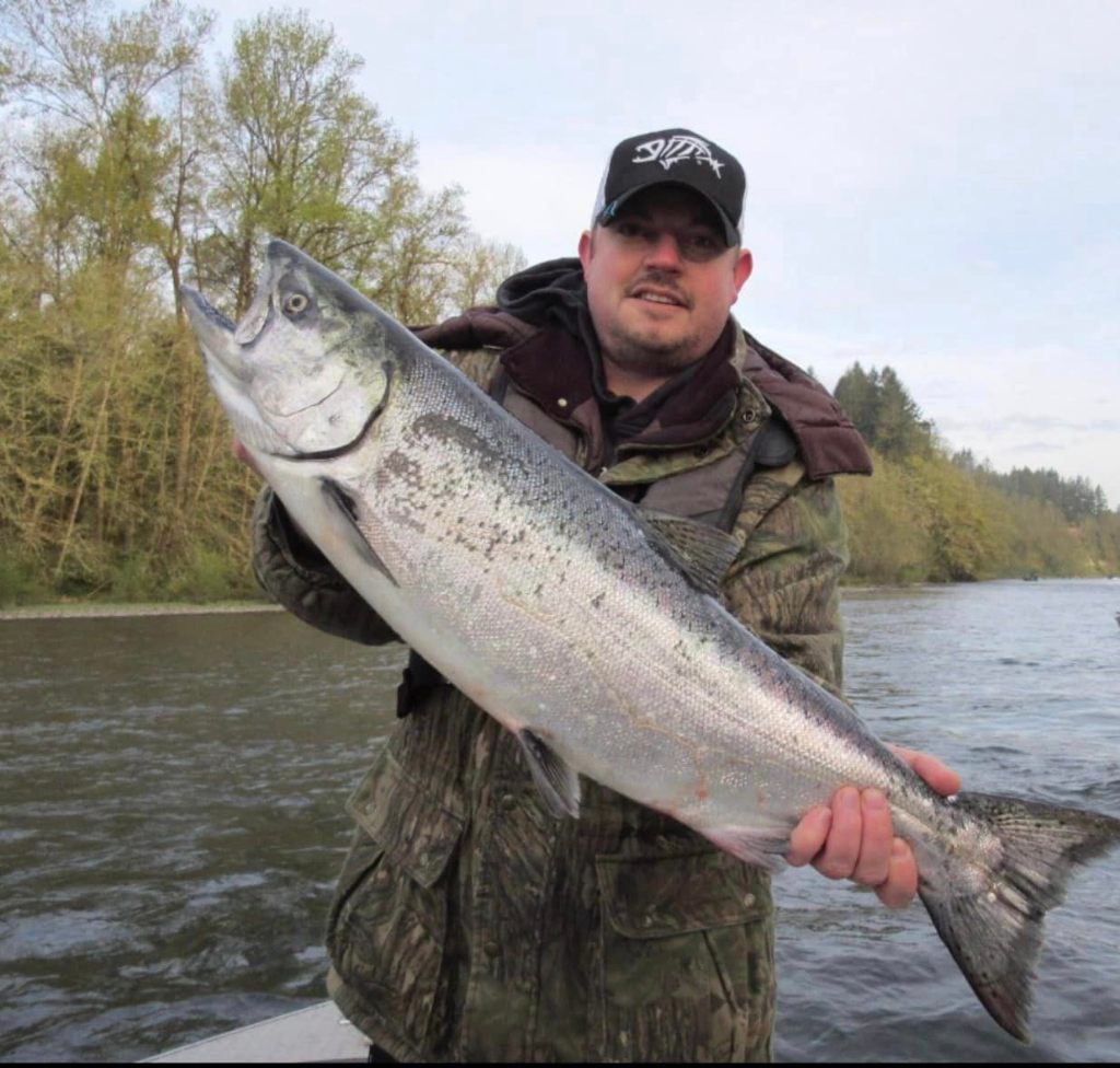 Chinook Salmon caught while fishing in WA