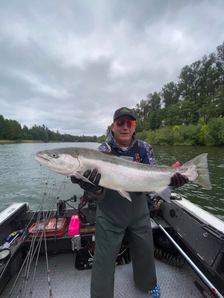 Rainbow trout caught fishing in Toledo