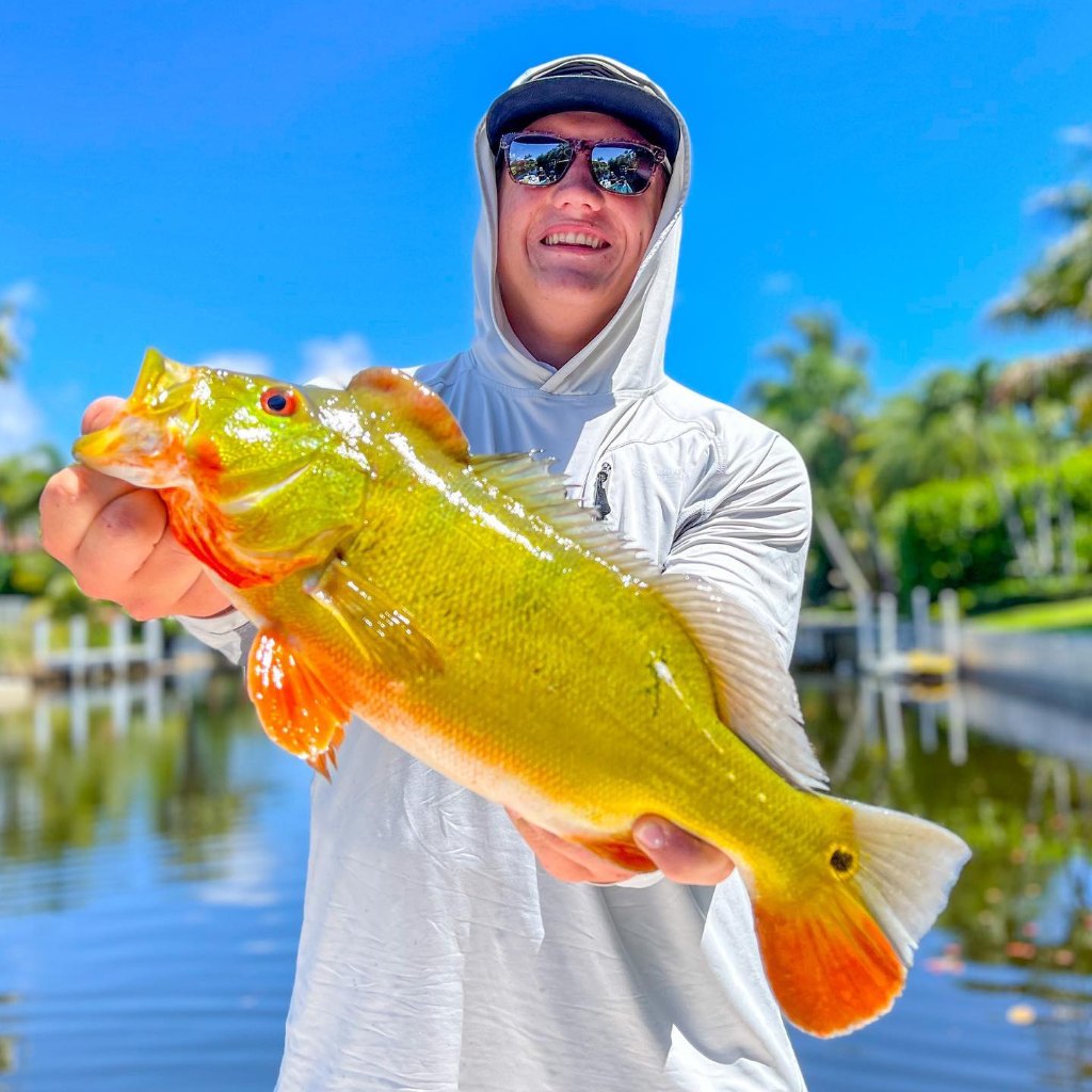 A solo angler enjoying fishing in Delray Beach