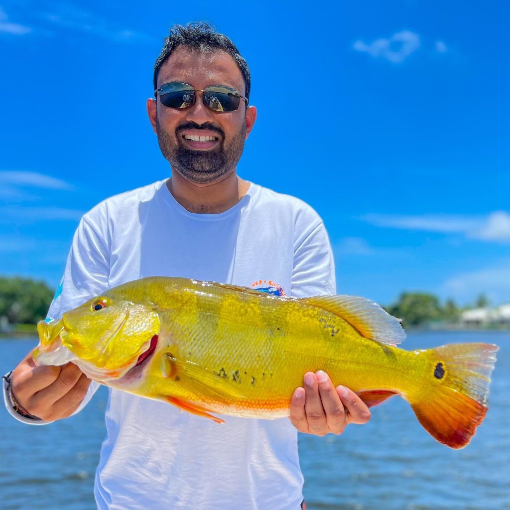 One person fishing in Florida