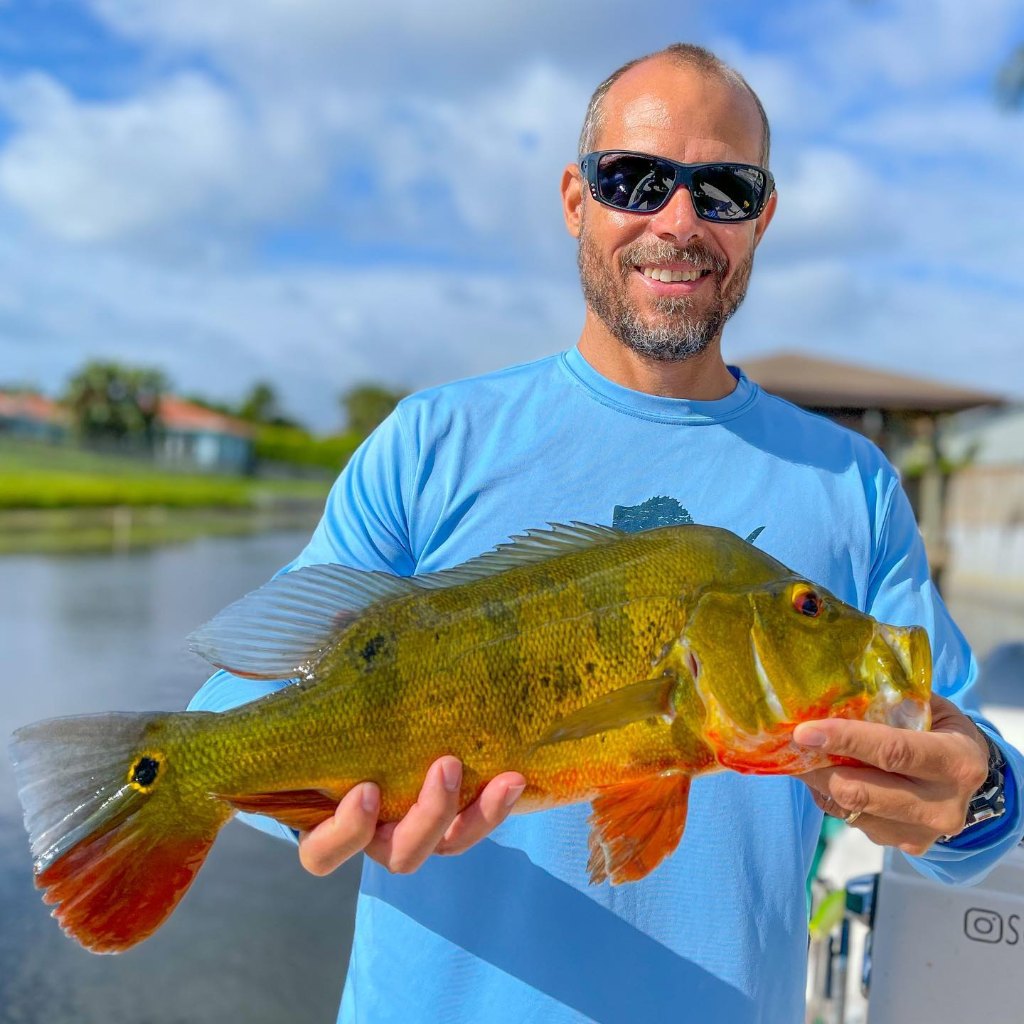 Peacock bass caught in Delray Beach