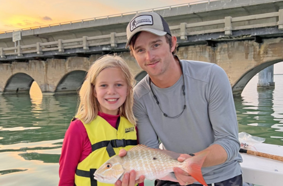 Mutton Snapper, a 15-inch fish, caught while fishing in FL