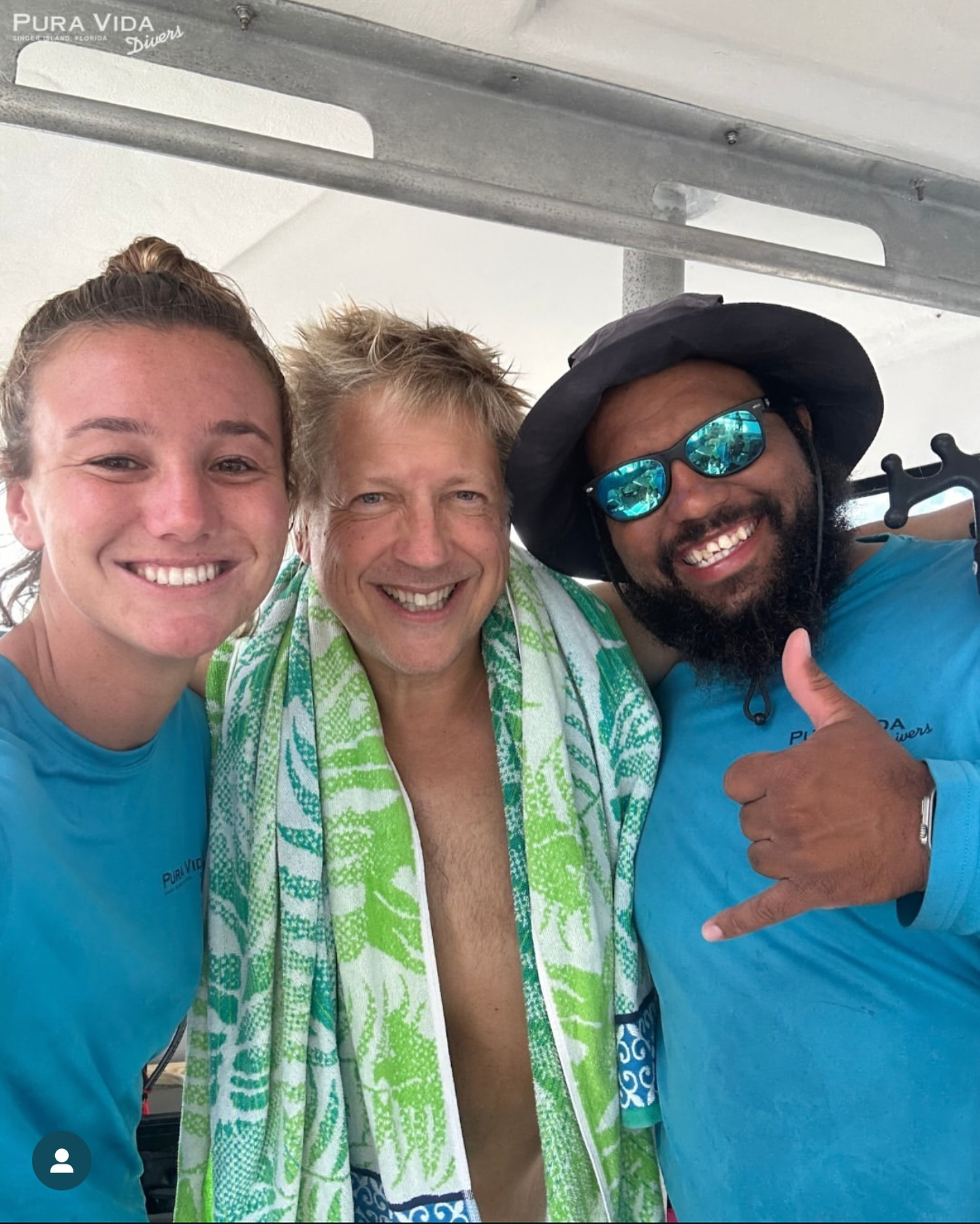 Four people enjoying water sports at Dania Beach