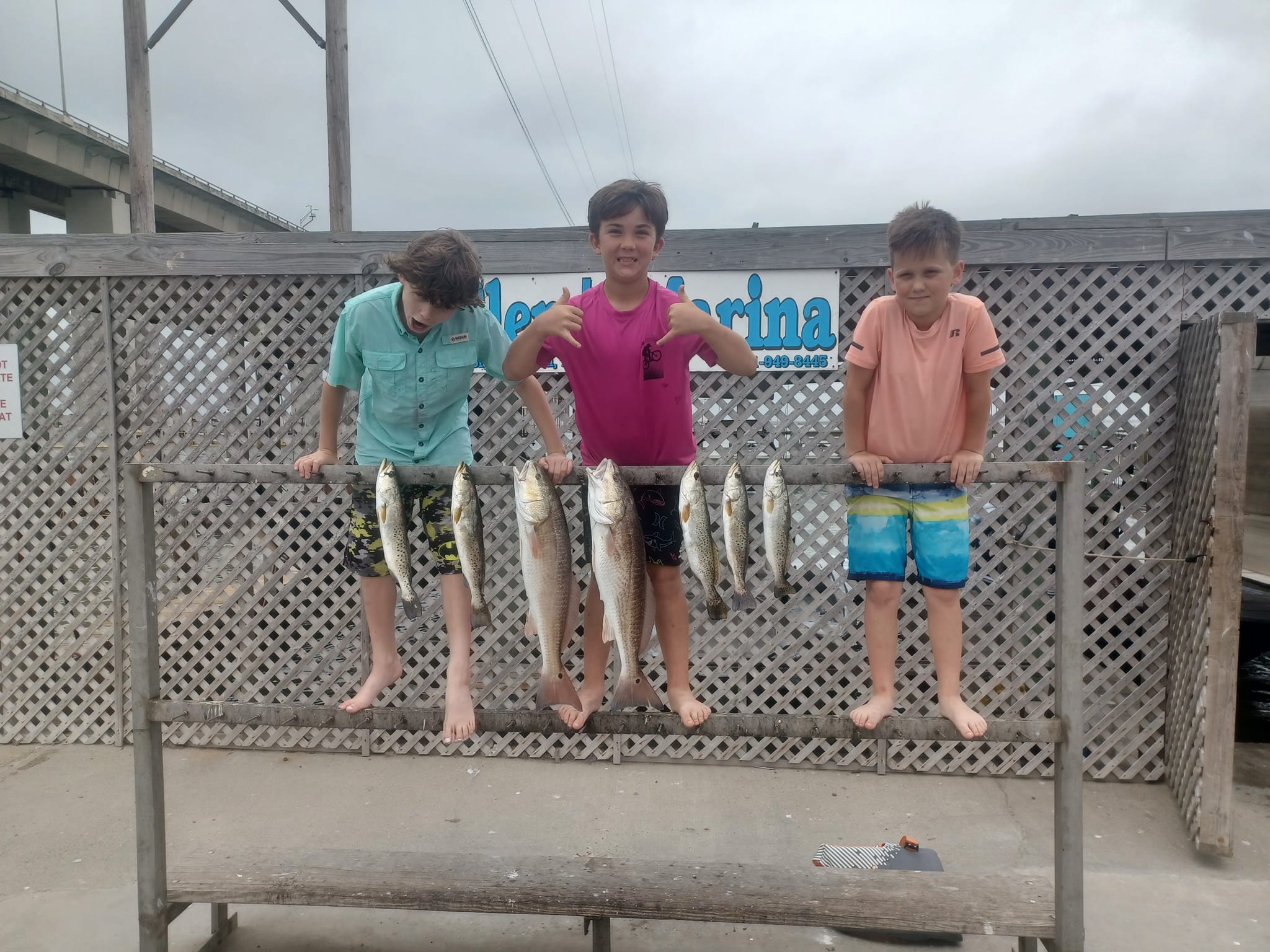 Two redfish caught in Corpus Christi