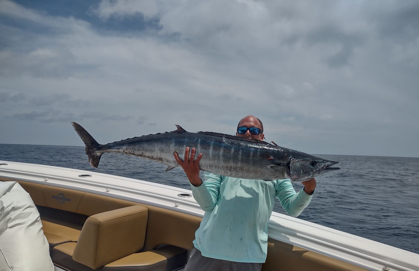 Wahoo fish caught during deep sea fishing trip in Santa Rosa Beach FL