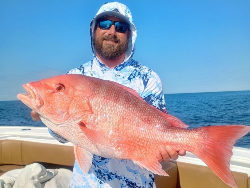 38-foot Fountain center console boat for 14-hour swordfish fishing charter from Santa Rosa Beach