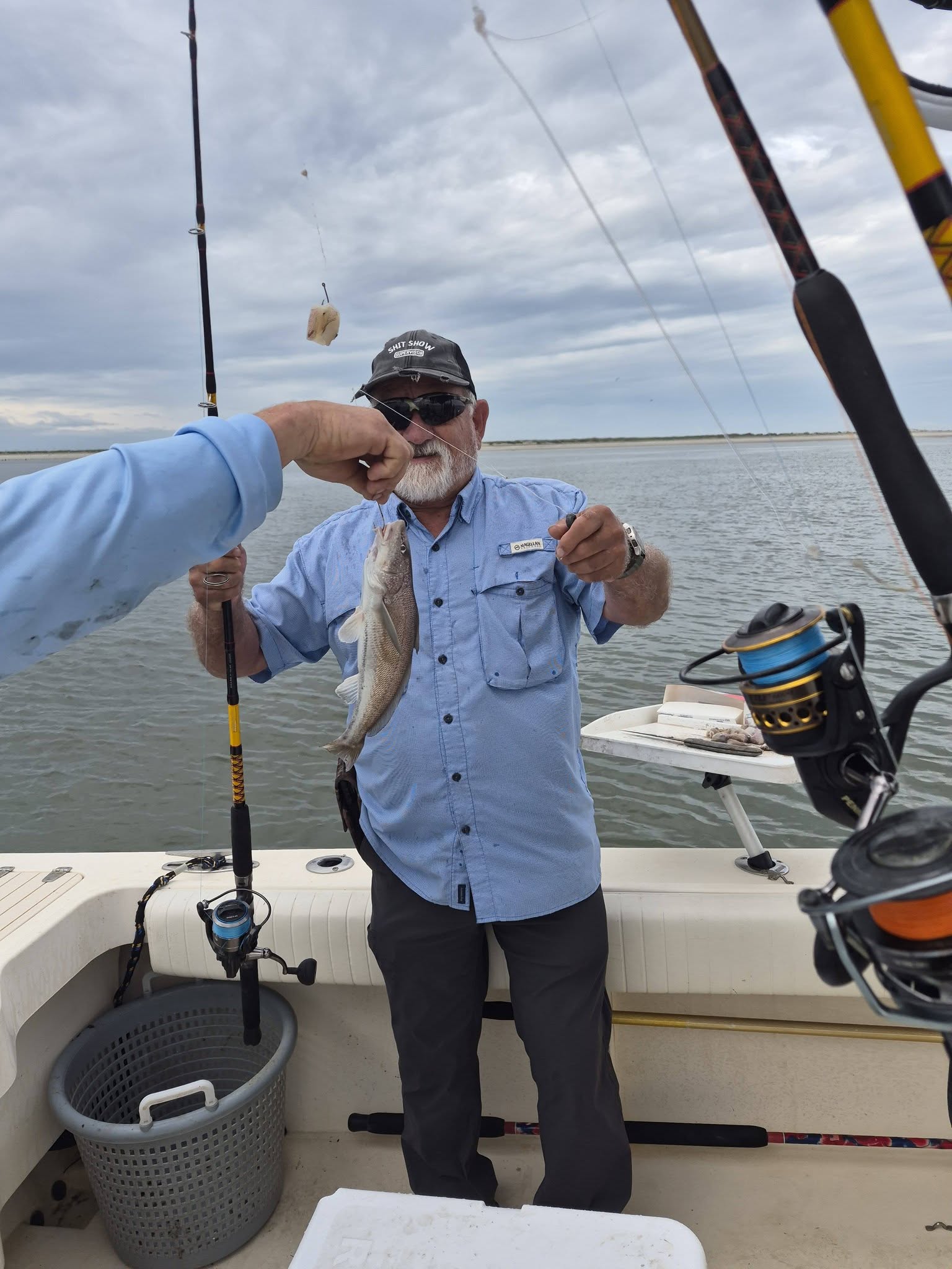 Southern Kingcroaker caught while fishing on boat near Edisto Beach SC