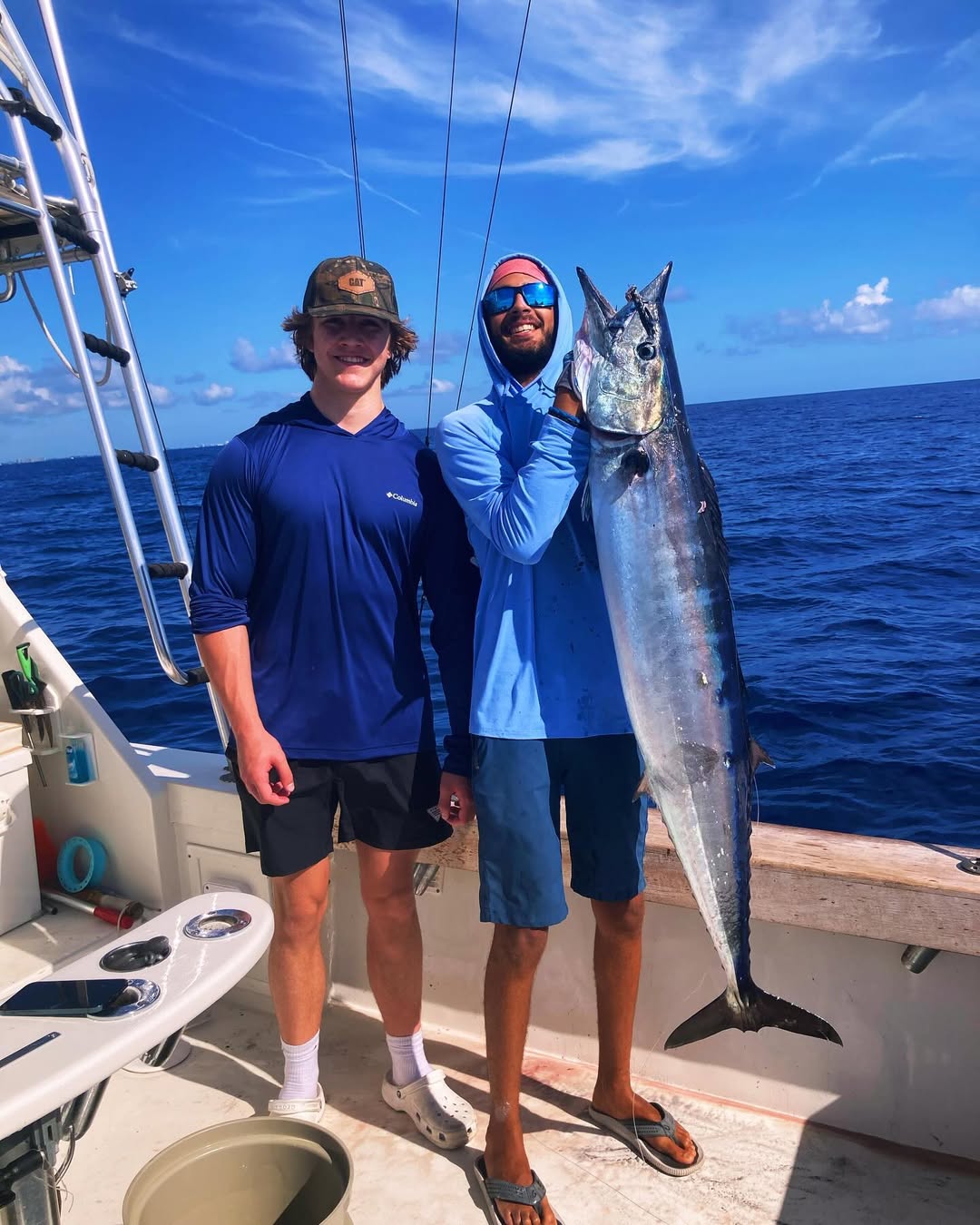 Half day offshore fishing charter boat in West Palm Beach targeting sailfish and mahi mahi