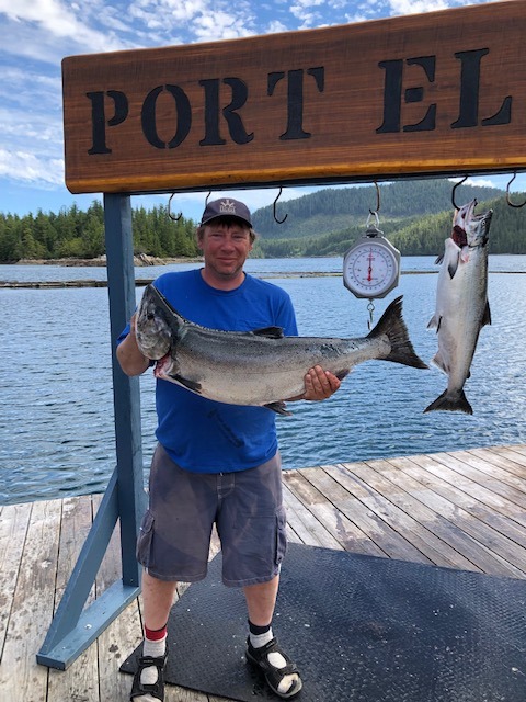 Two big fish caught while fishing in BC
