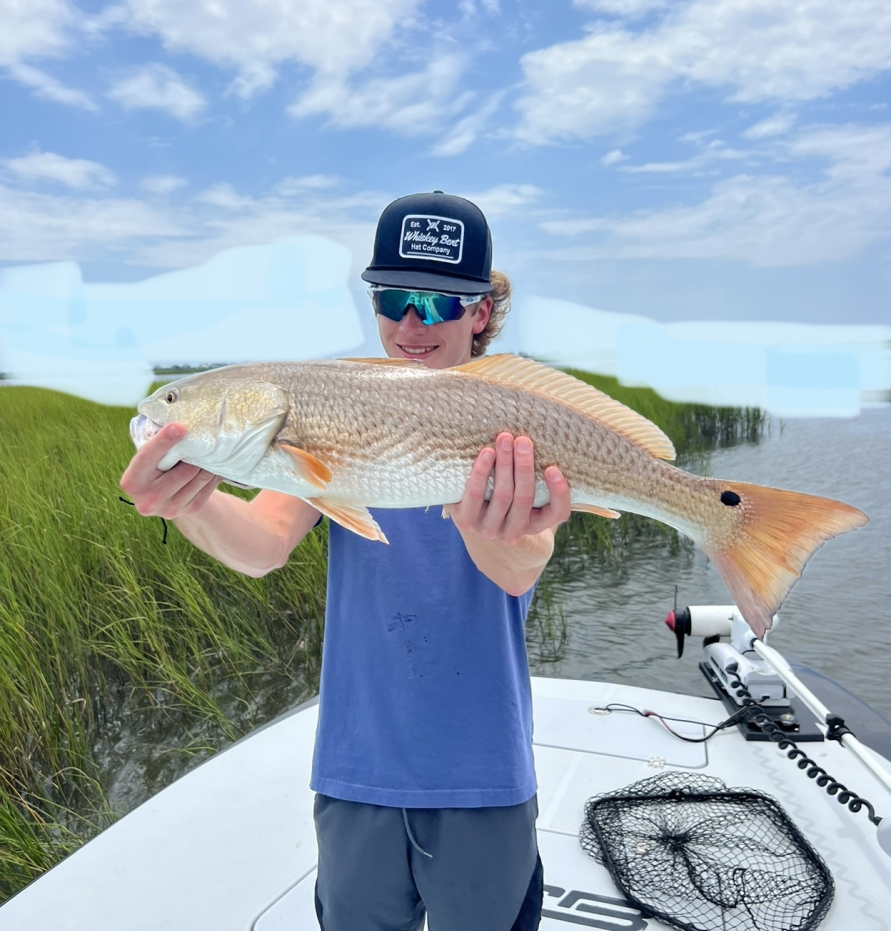 Redfish caught at Isle of Palms Beach
