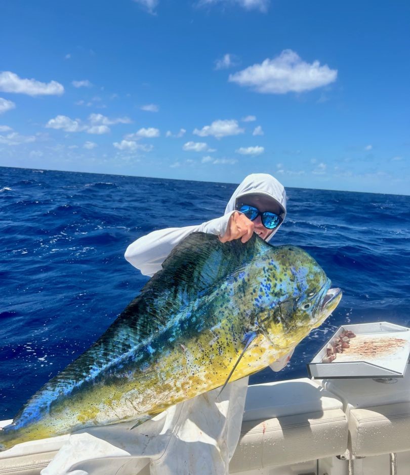 Angler with a 45-inch fish in Key Largo