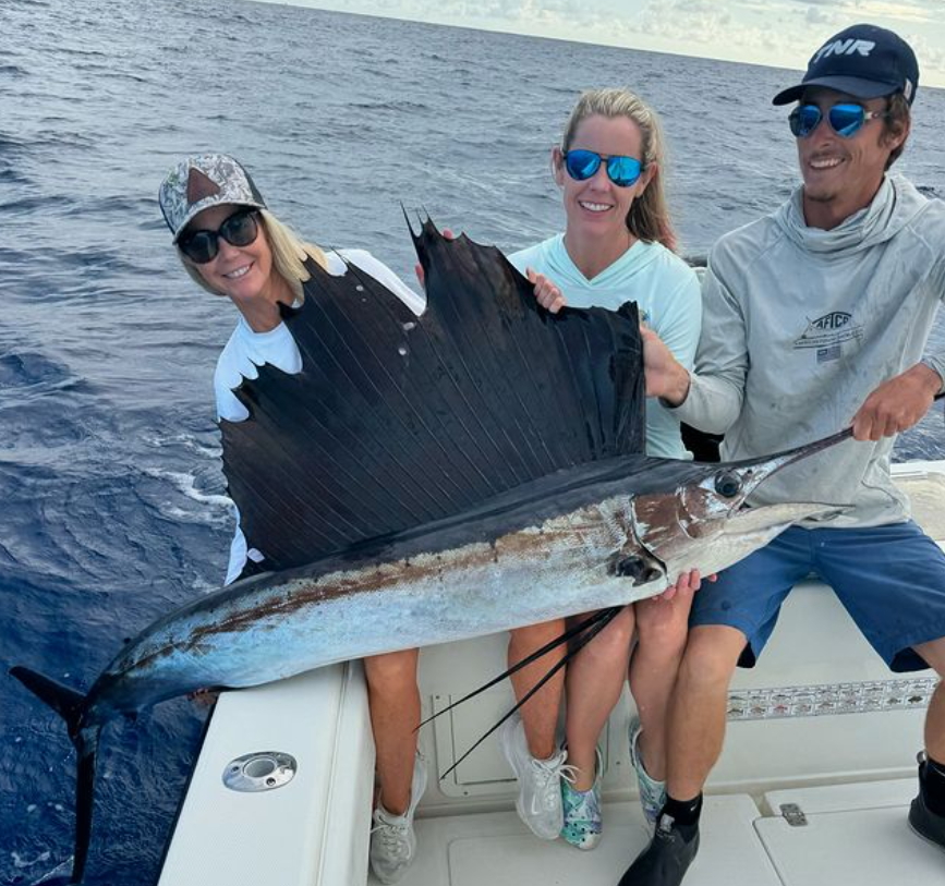 3 people fishing in Key Largo
