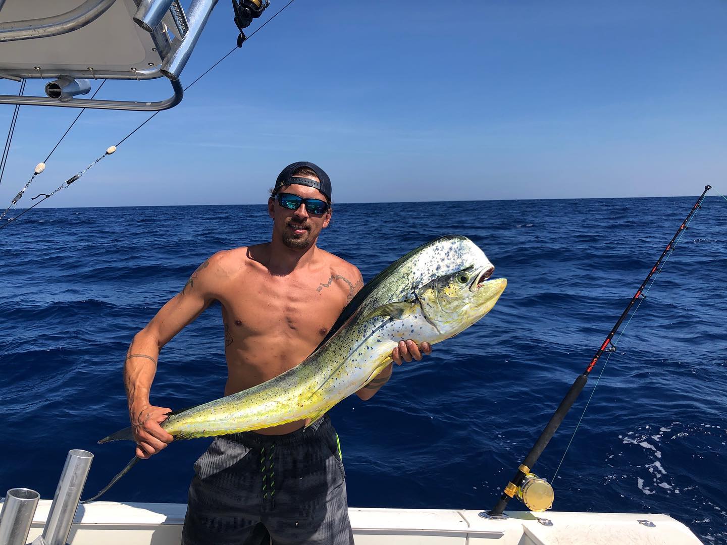 Angler holding a 28-inch fish in North Carolina