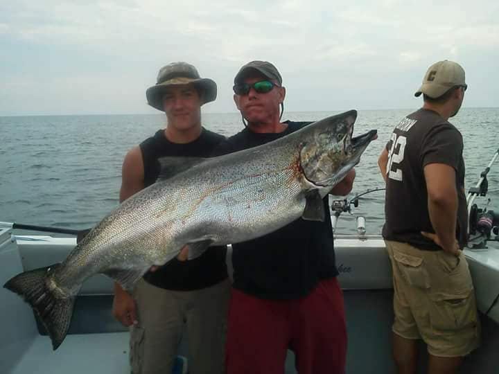 A Coho Salmon caught in OH
