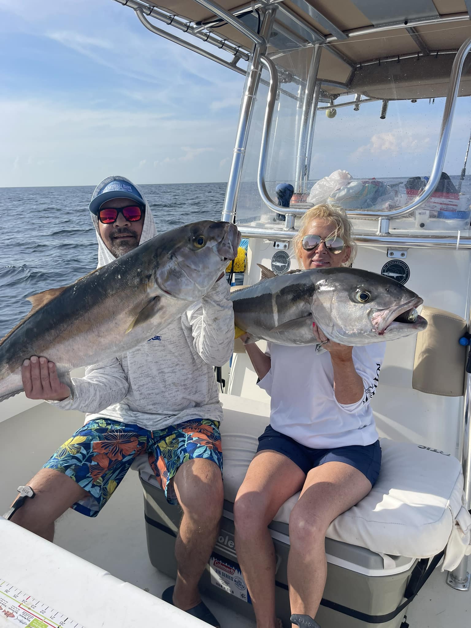 Two anglers with big fish in FL