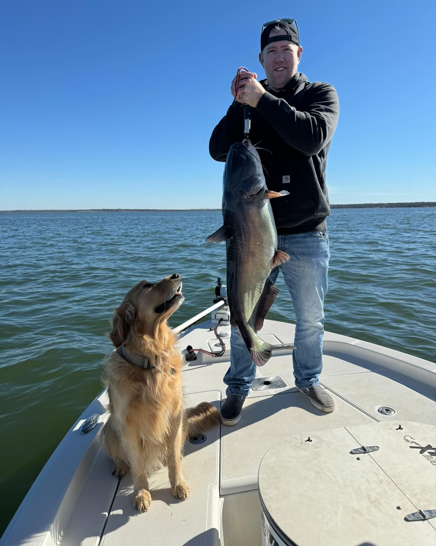 Two channel catfish and african pompano fishing in TX