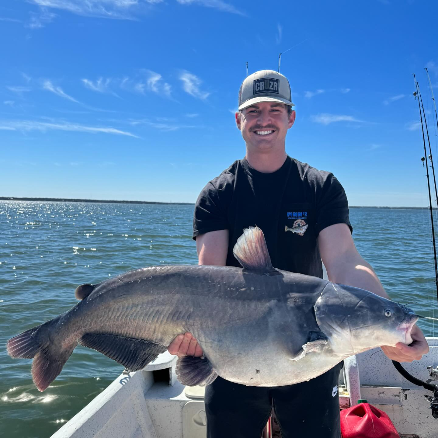 Lone angler fishing in TX