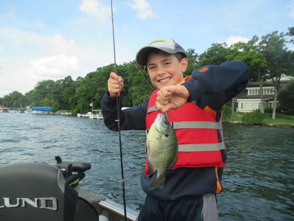 Bluegill fish caught while fishing in WI