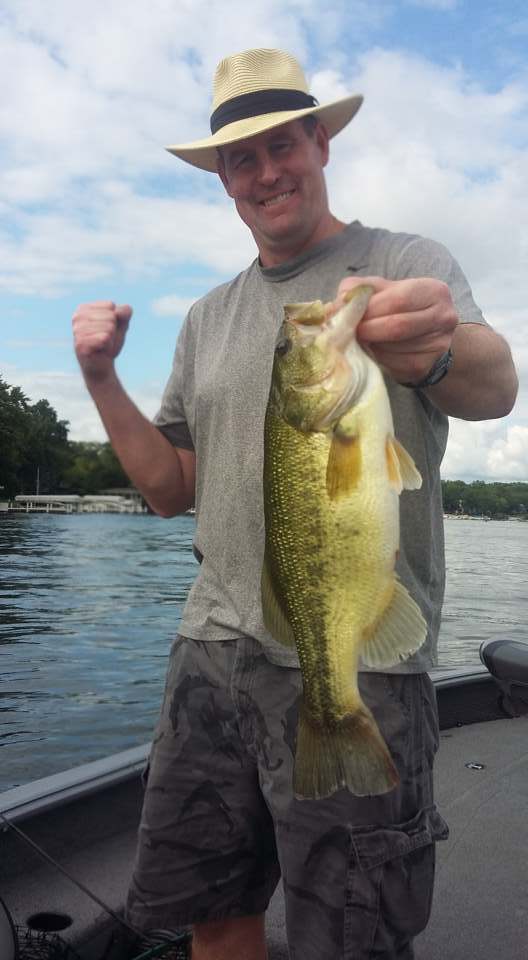 Largemouth bass caught in Delavan
