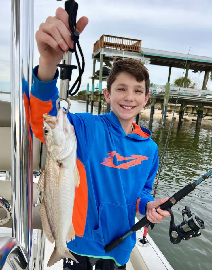 Fisherman with one catch in Palm Coast