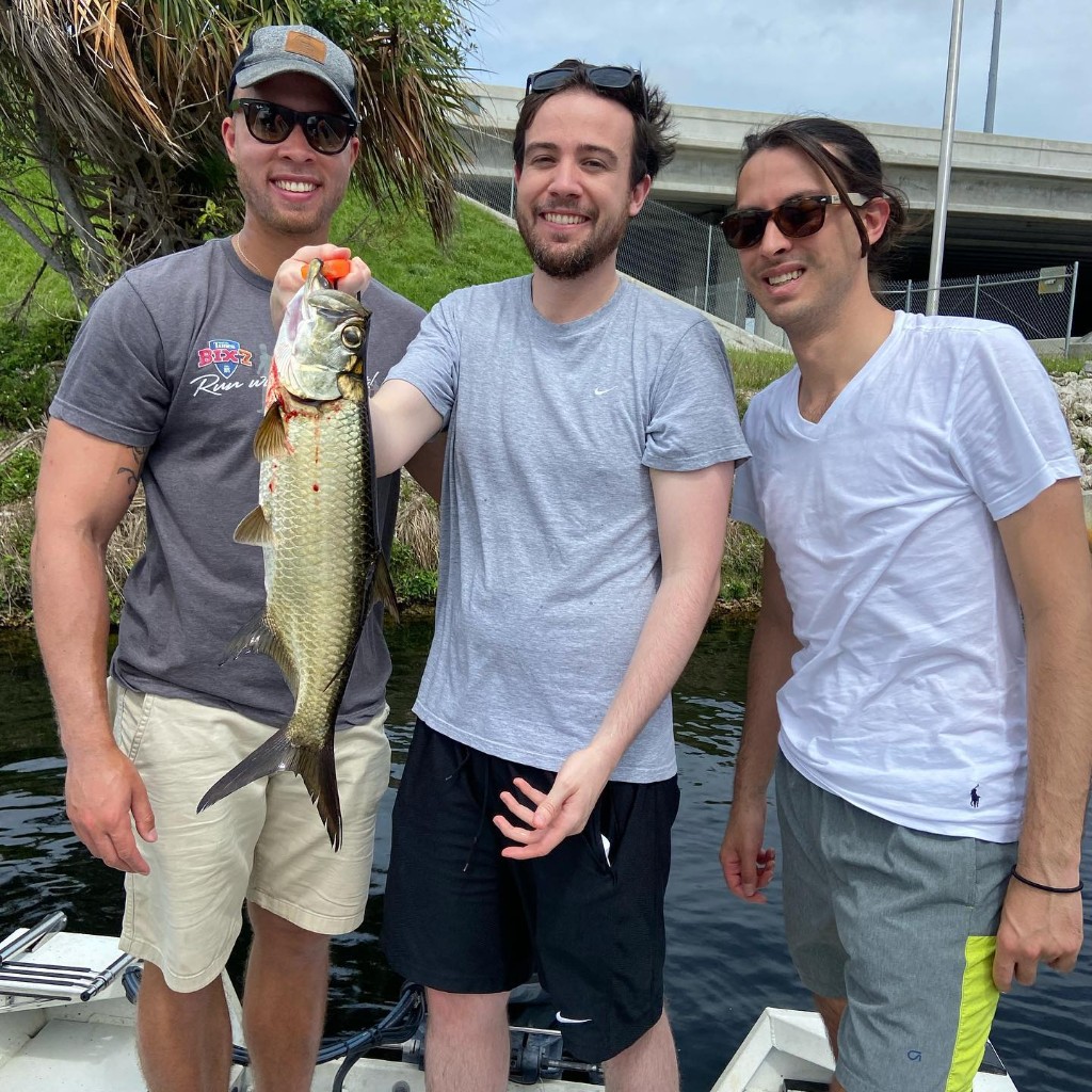 Tarpon fish caught in Miami