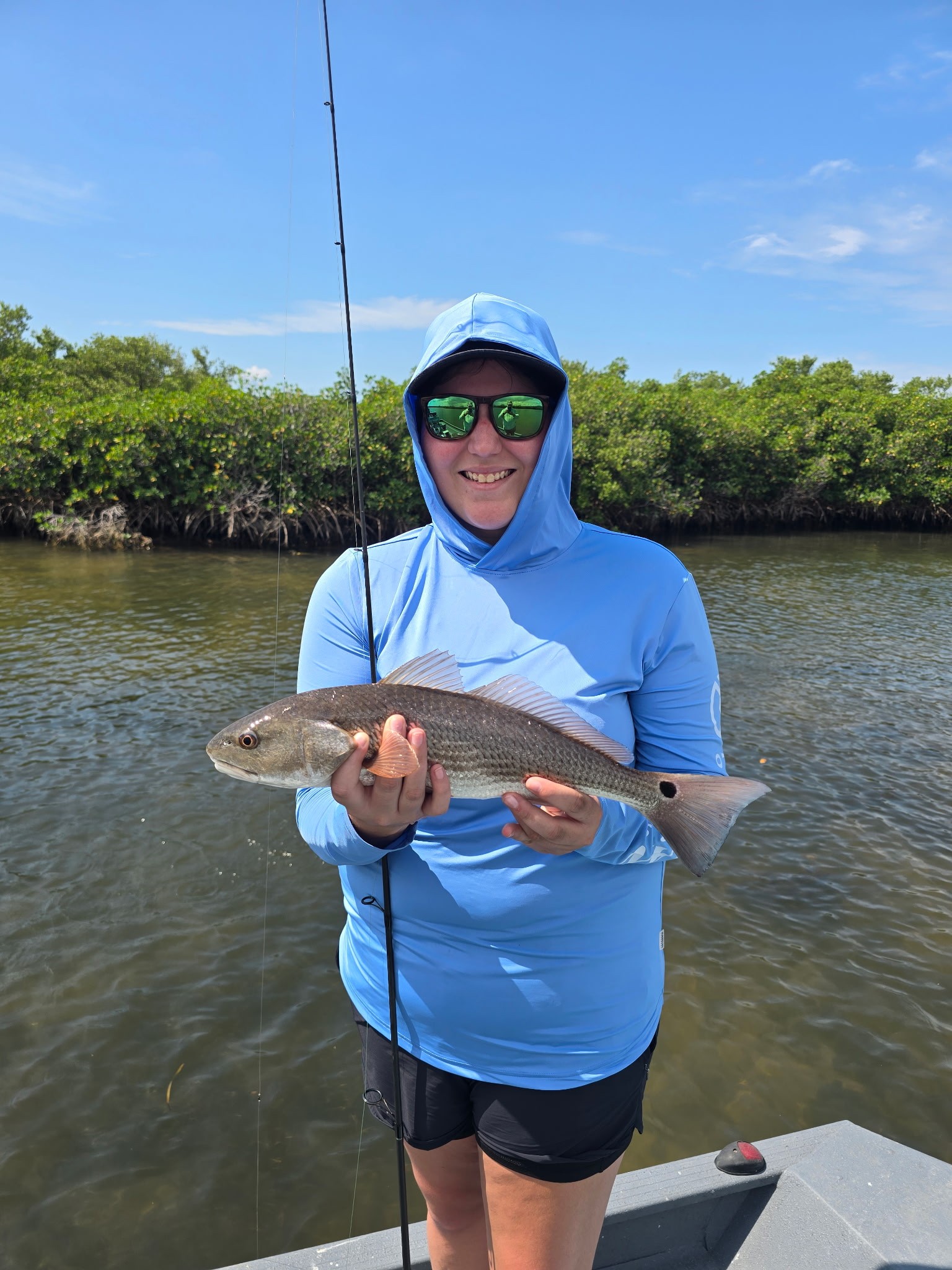 A redfish caught while fishing in Crystal River
