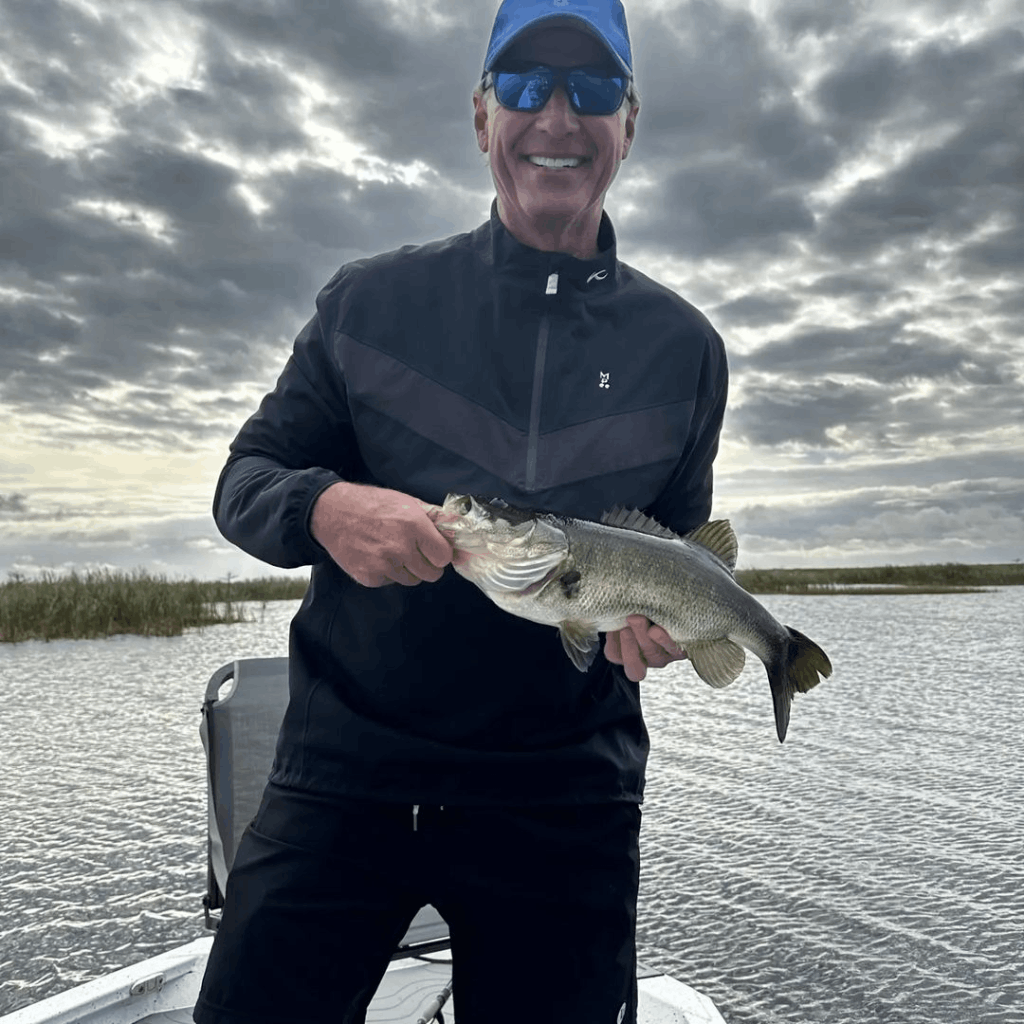 A lone angler fishing in Florida