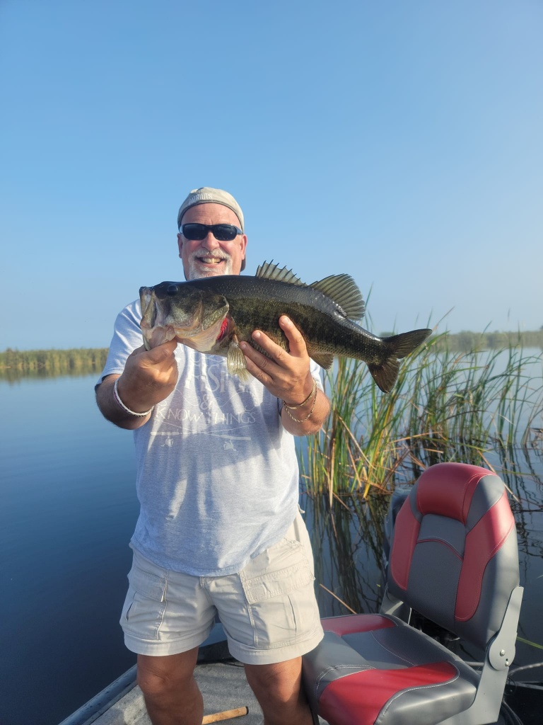 Largemouth bass caught in Fellsmere