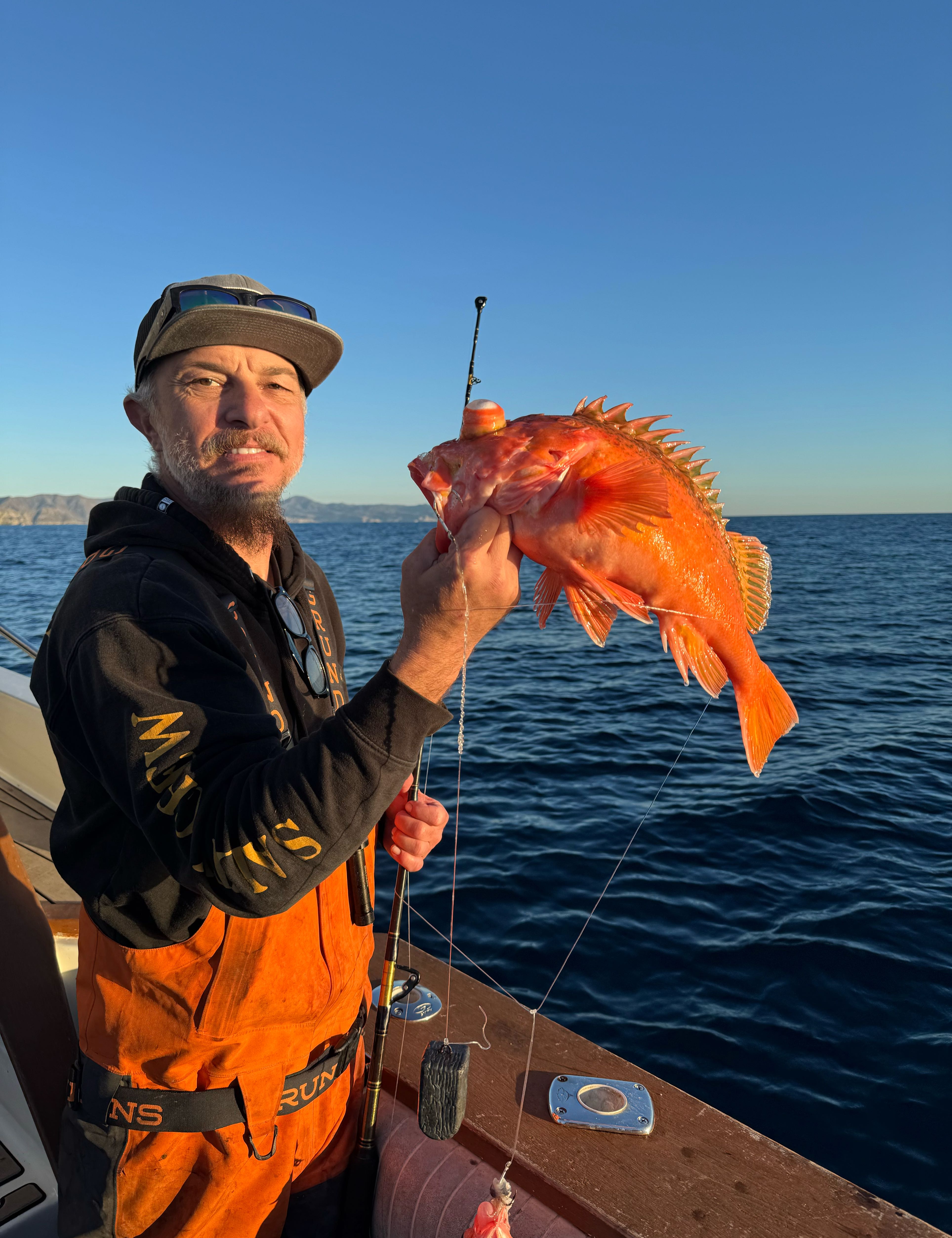 A lone angler fishing in San Pedro