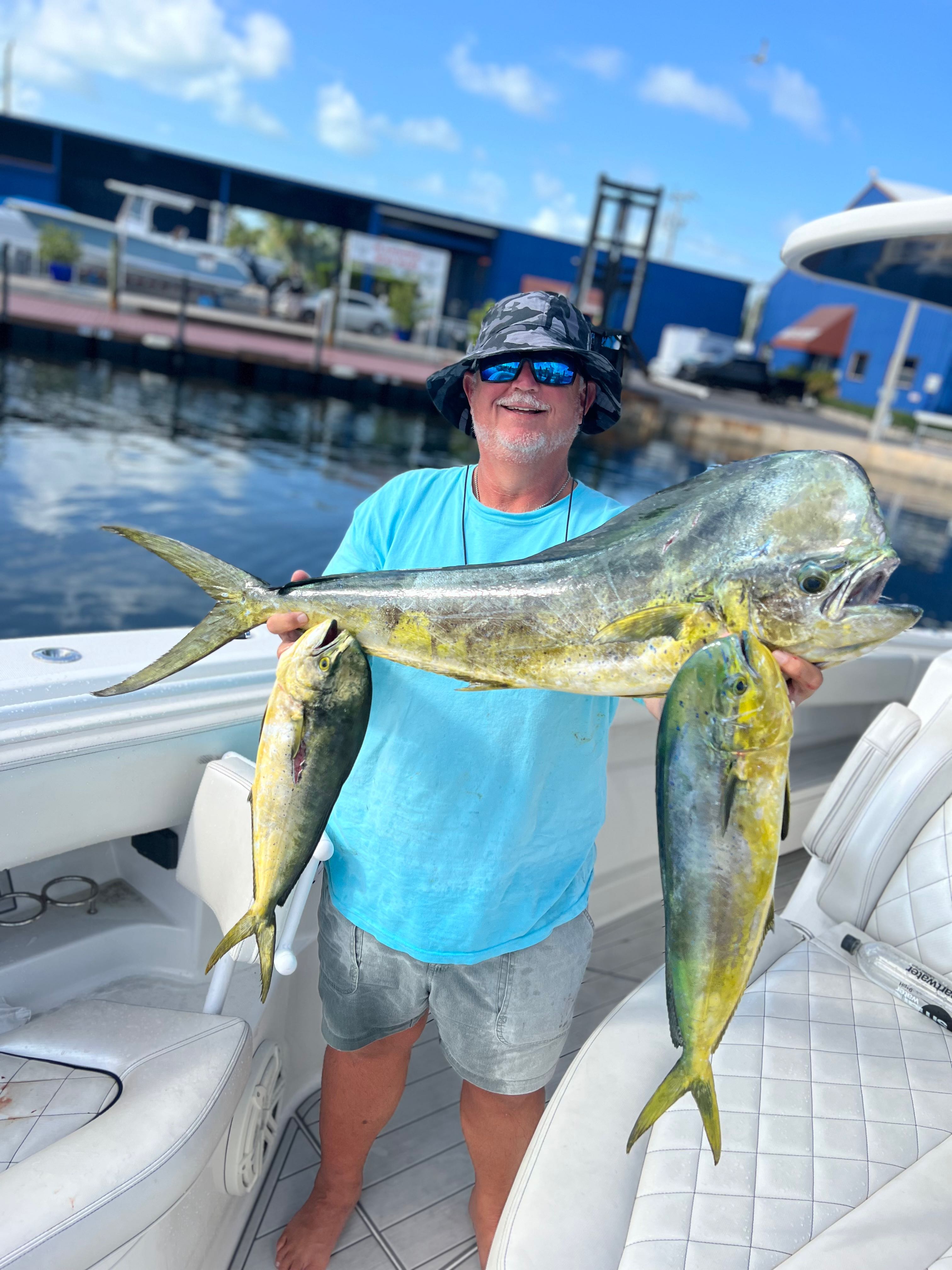 Three fishing hooks with great catch in FL