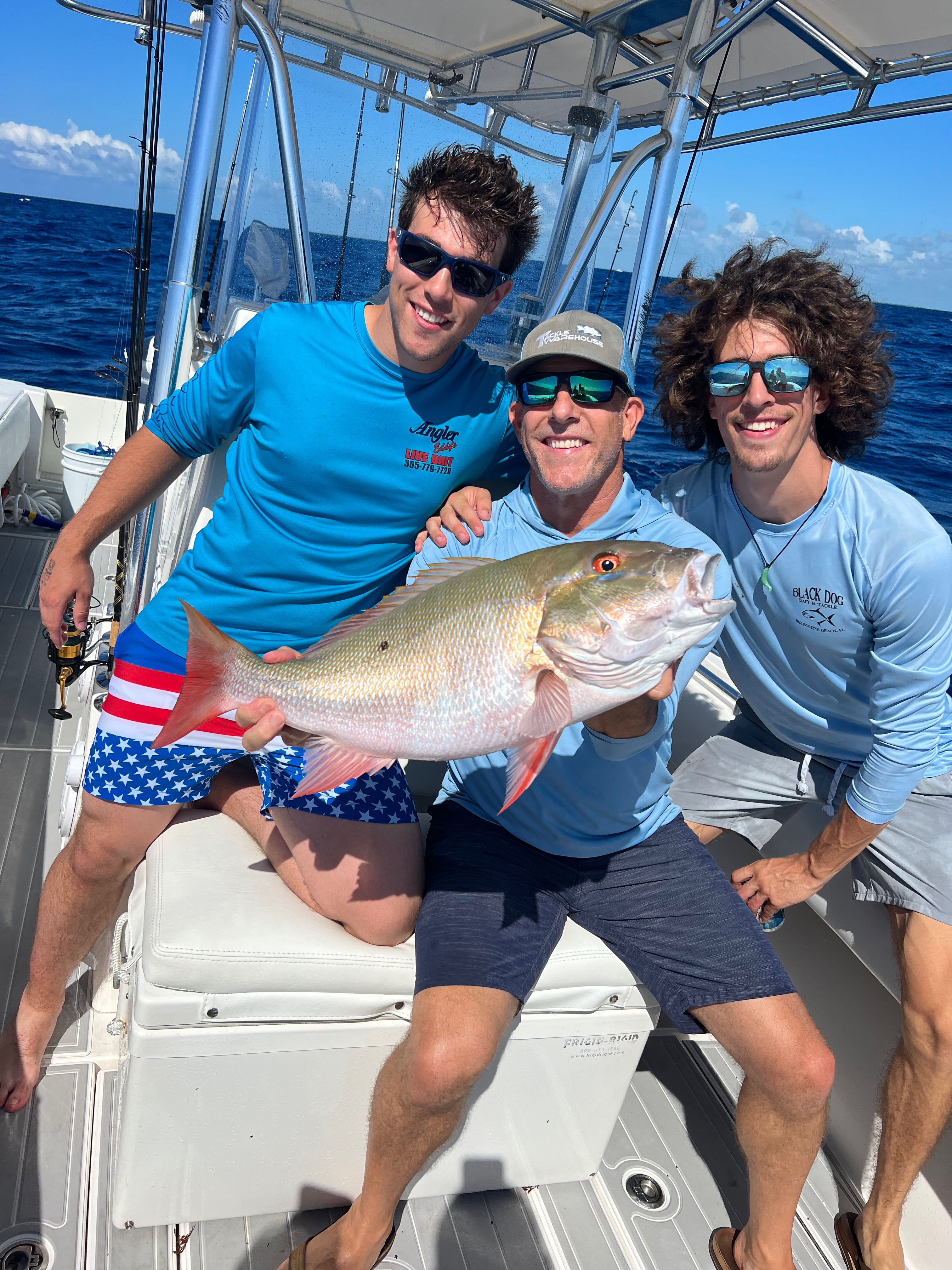 Mutton snapper, 25-inch fish caught by 4 people in Tavernier