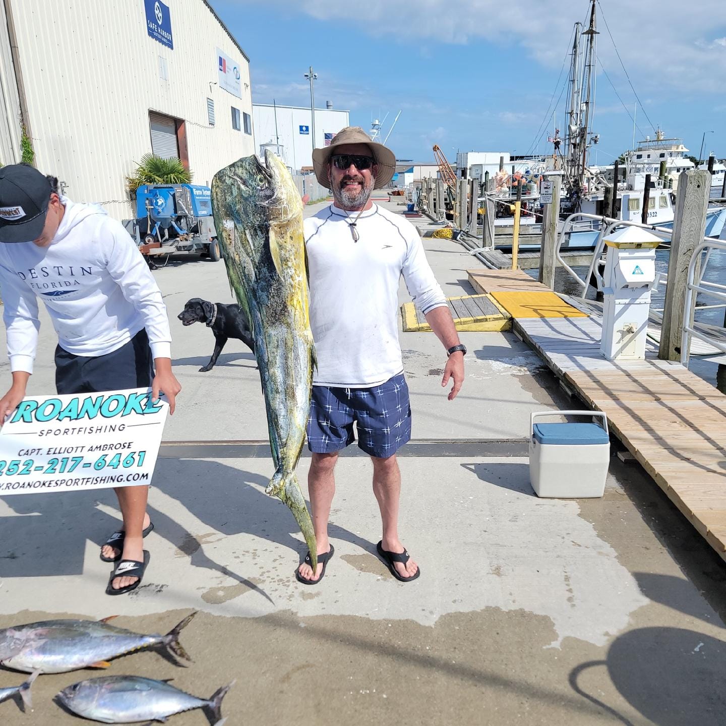3 king mackerel, 40 inches, fishing in NC
