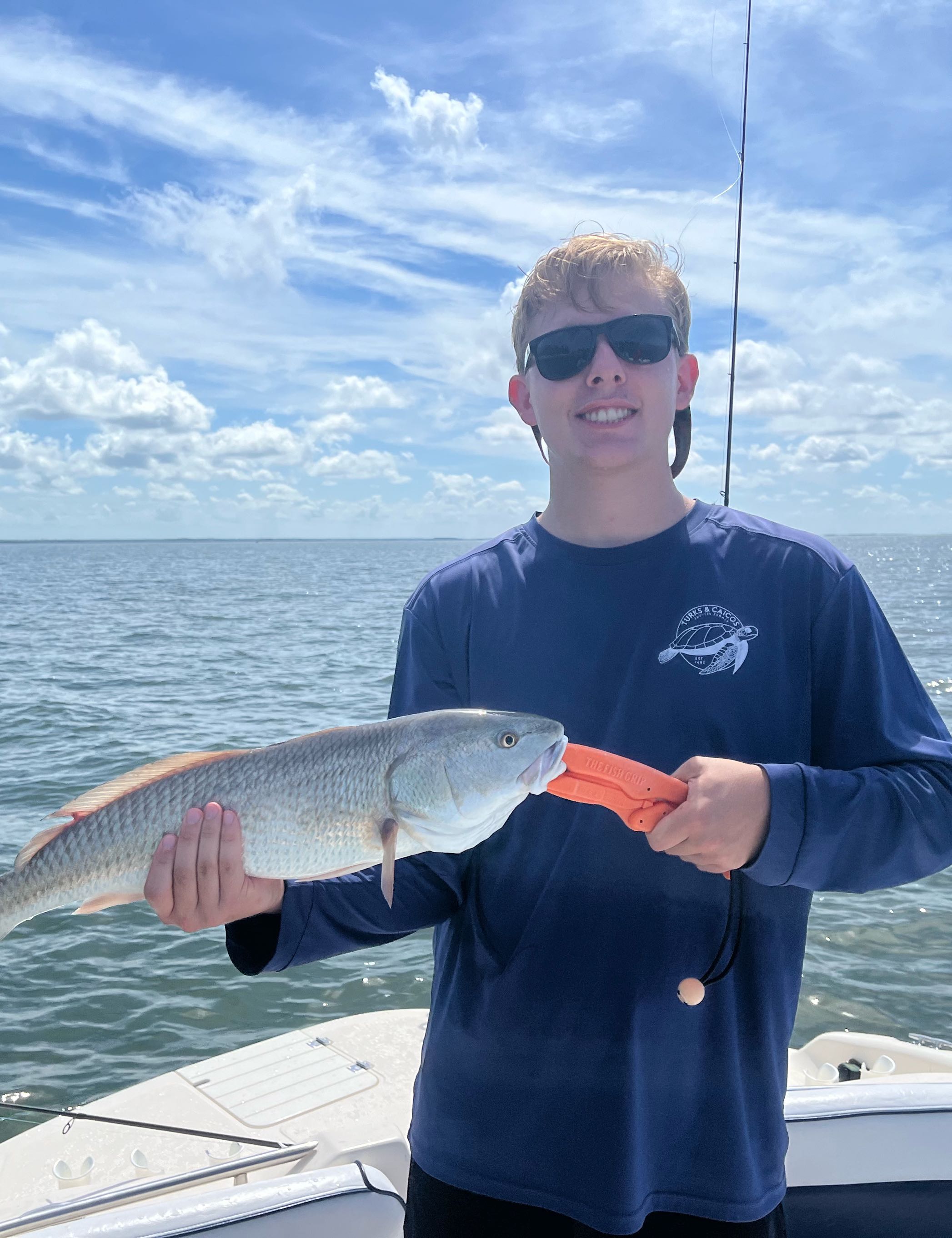 Redfish caught while fishing and hunting