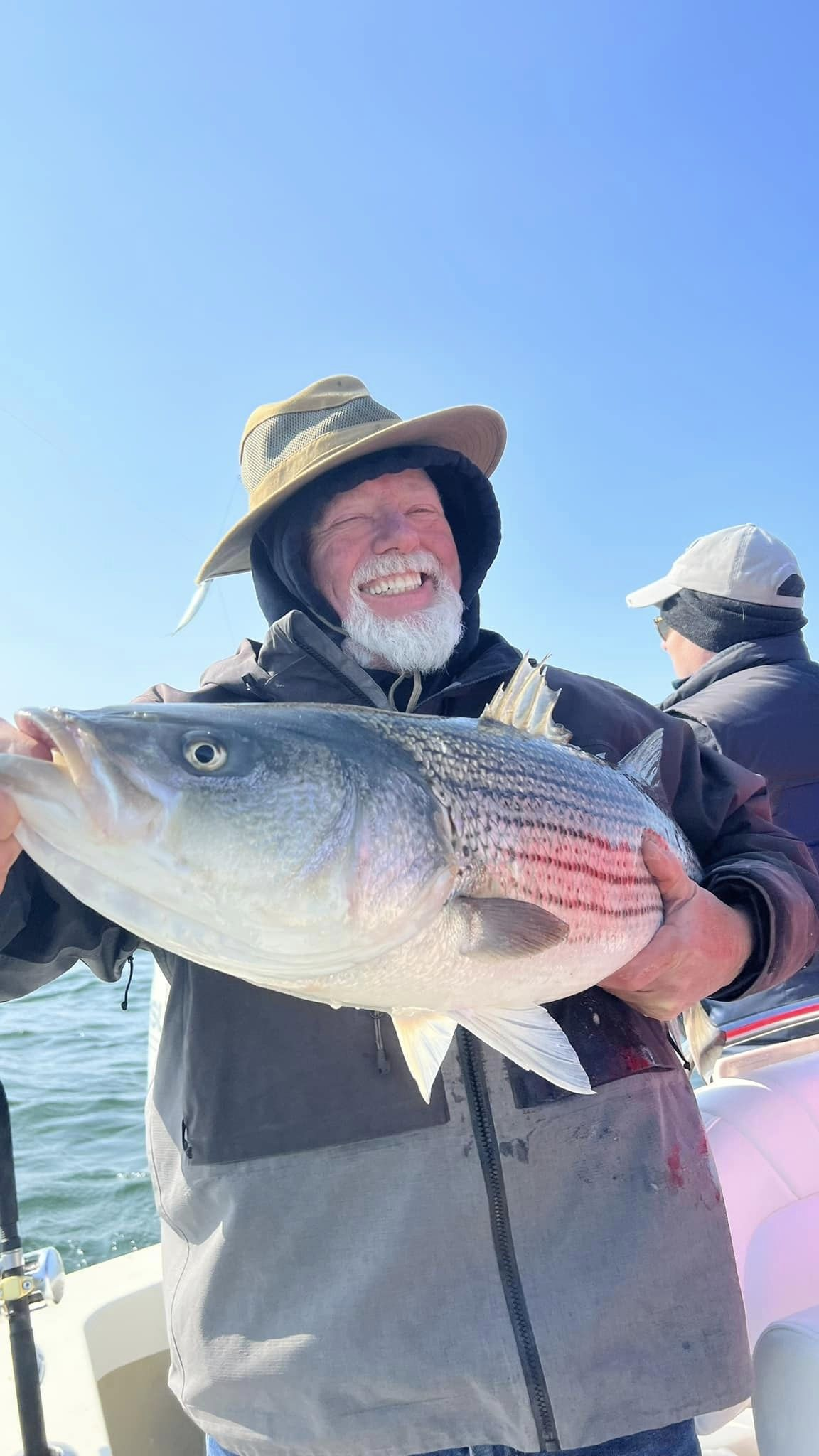 Angler with a big fish catch in Humarock