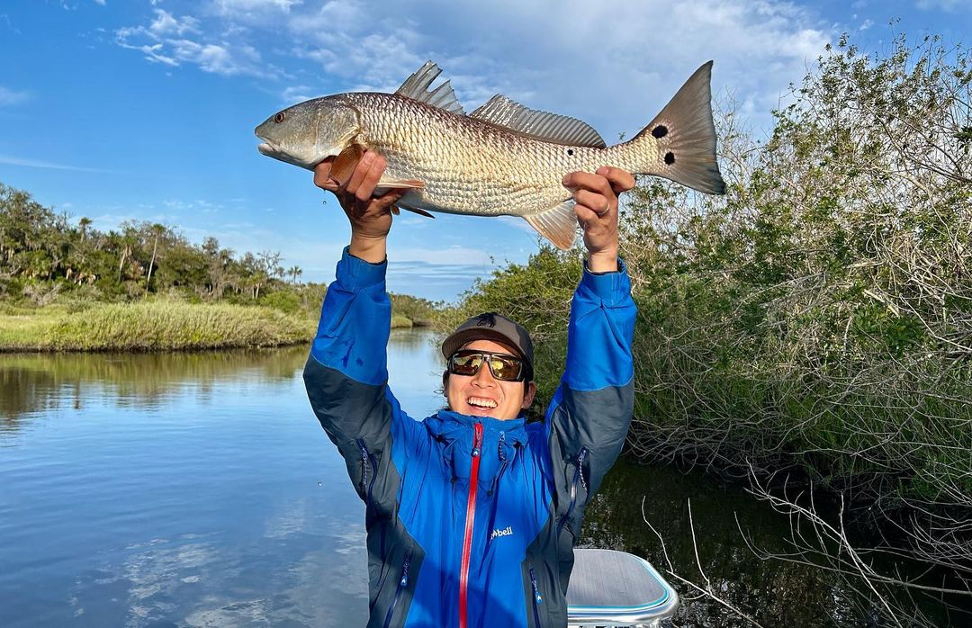 Redfish caught in FL on fishing trip