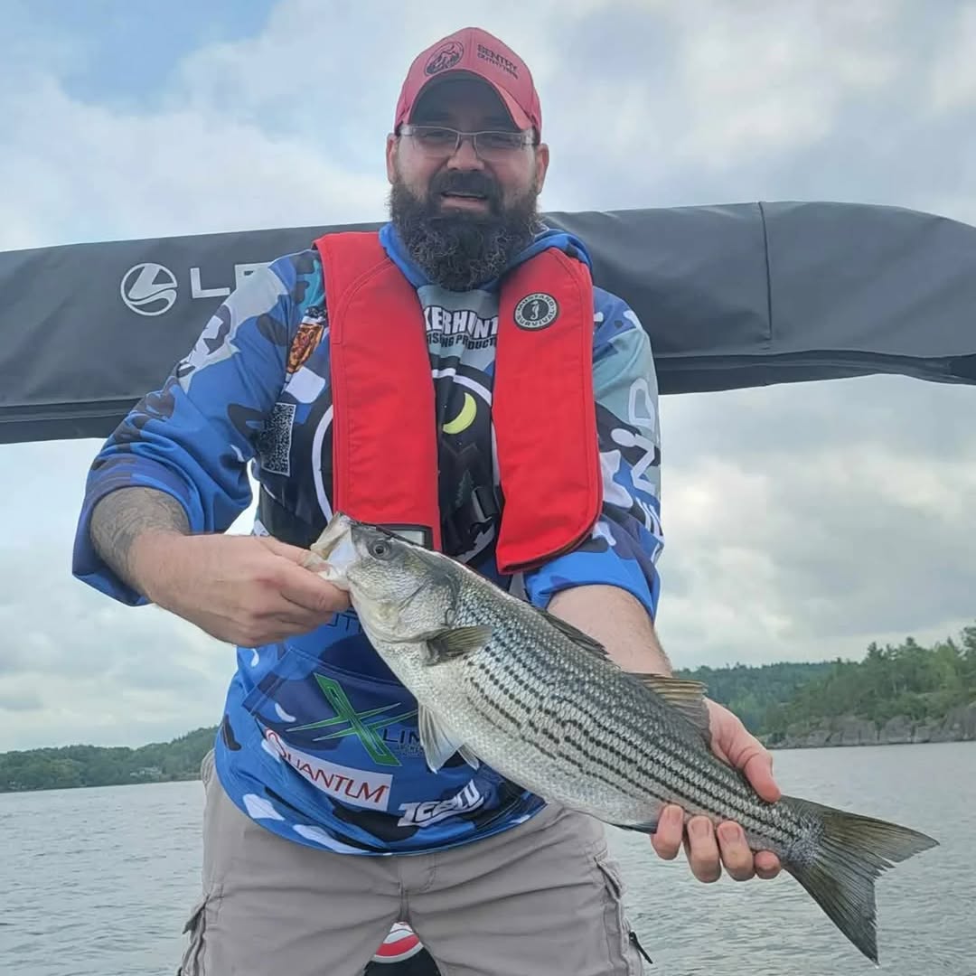 Striped bass caught fishing in Lantz NS waters