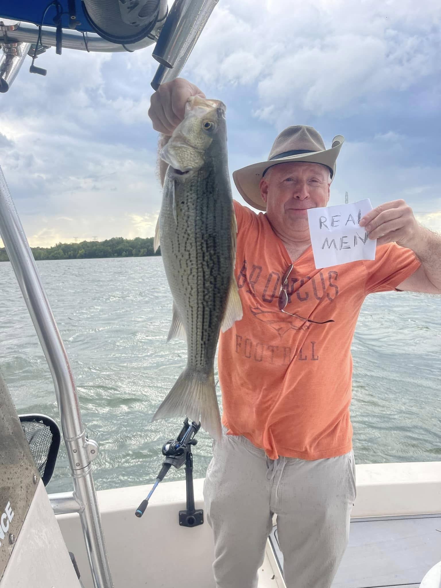 Wiper (hybrid striped bass) caught in TN