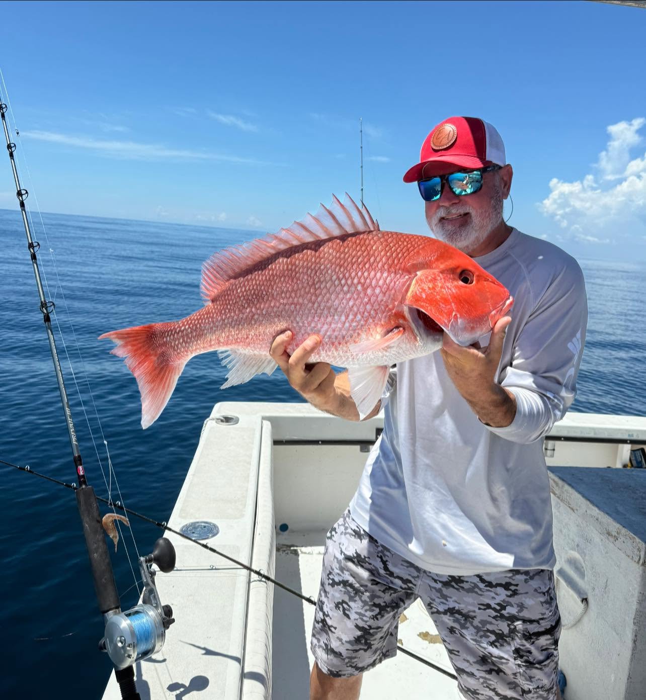 Red snapper caught while fishing in Carrabelle FL