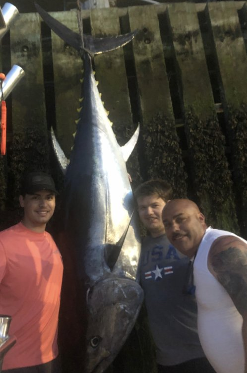Massive blackfin tuna caught in Marshfield