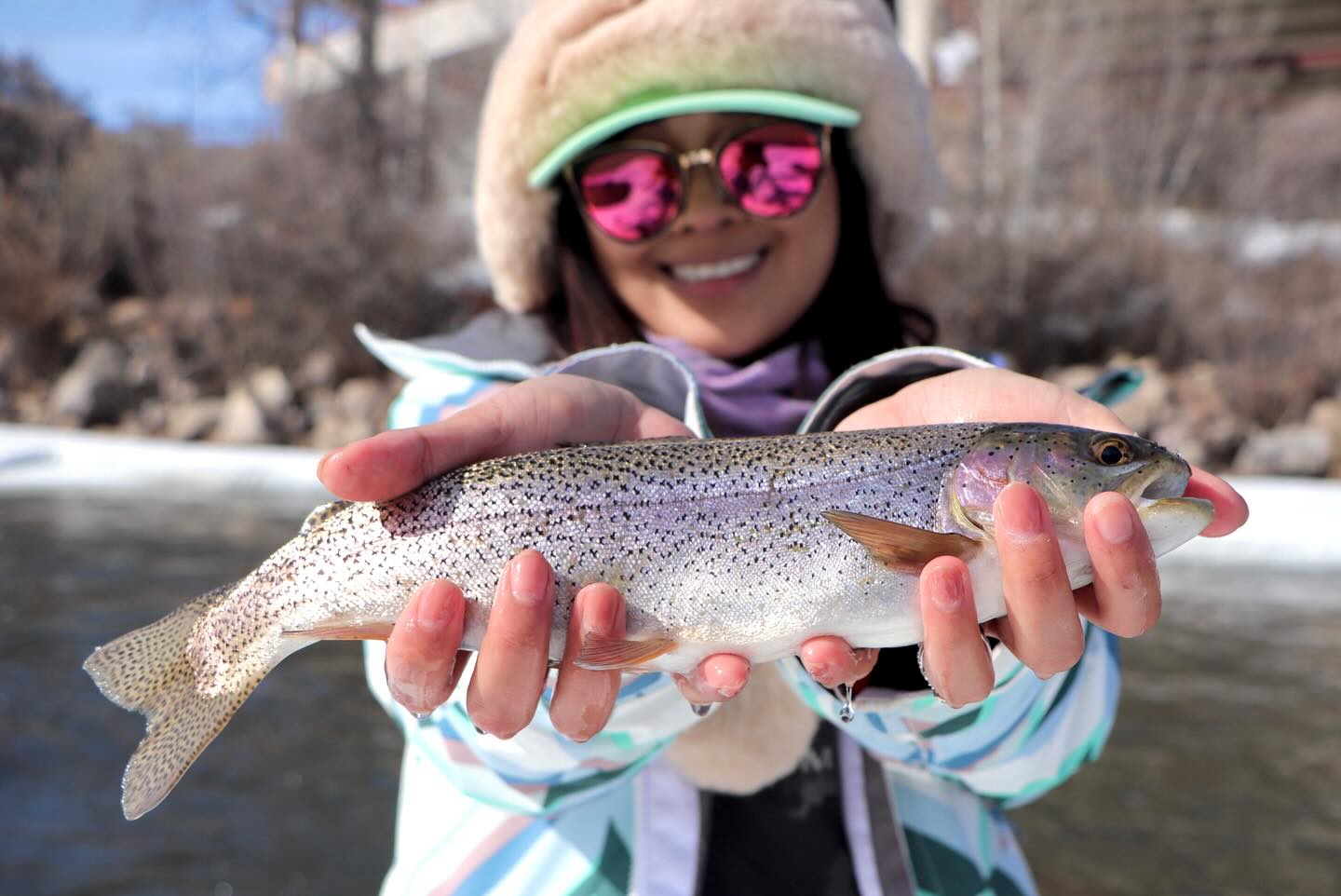 Fishing for a Rainbow Trout in FL