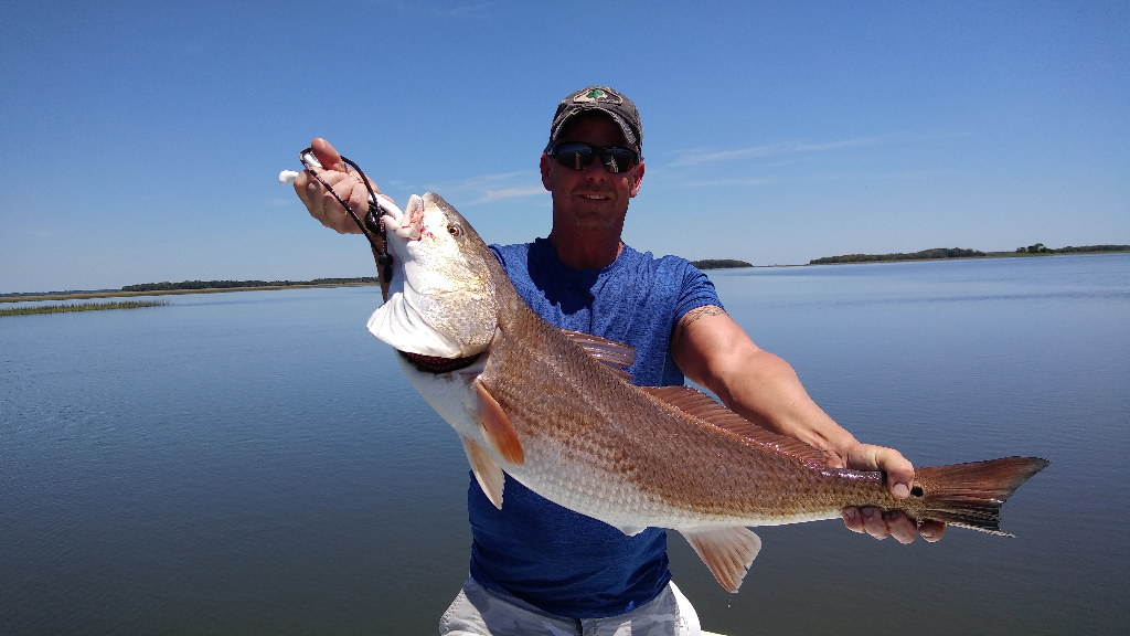 Angler with a big fish in FL
