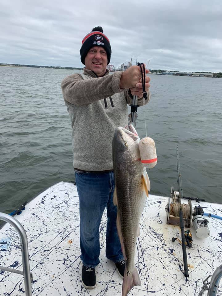 One person fishing in Fernandina Beach